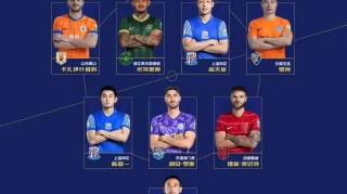 中超官方8月最佳阵容：瓦科领衔，费利佩、法比奥在列